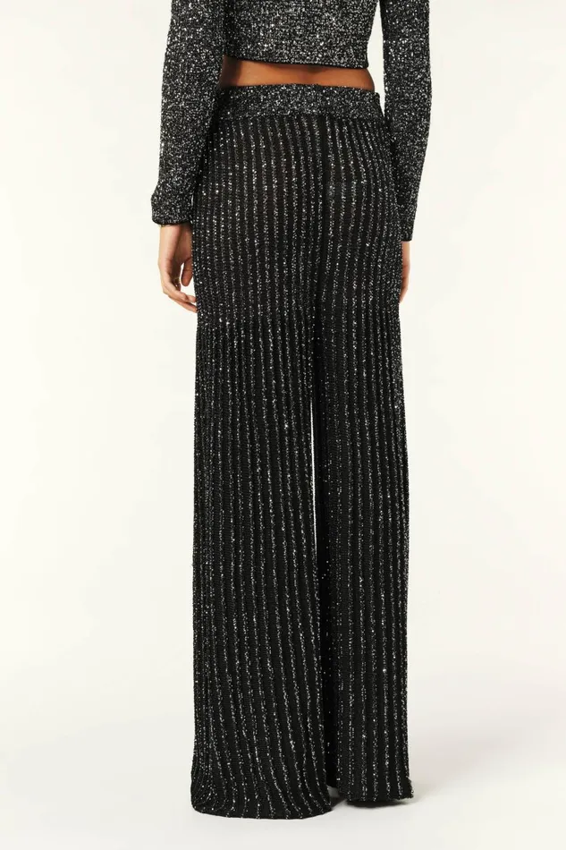 Women Pants and Jeans Baandsh Knit Pants Donna Black