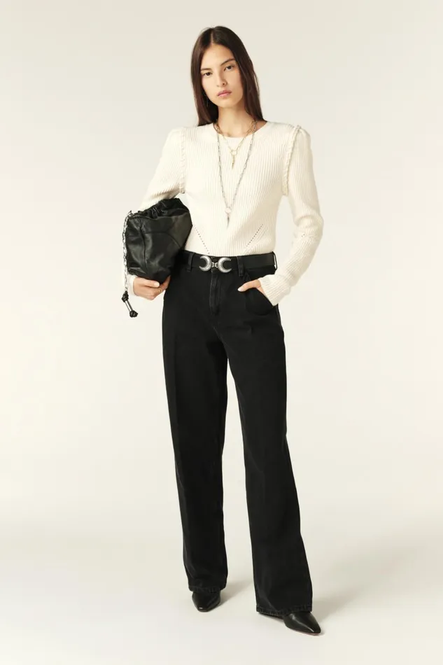 Women Pants and Jeans Baandsh WideLeg Pants Vocci Black