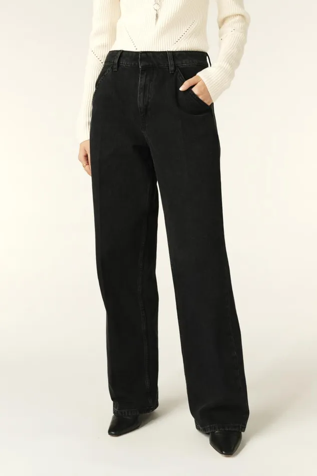Women Pants and Jeans Baandsh WideLeg Pants Vocci Black