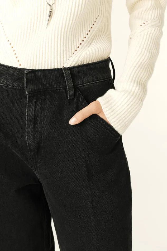 Women Pants and Jeans Baandsh WideLeg Pants Vocci Black