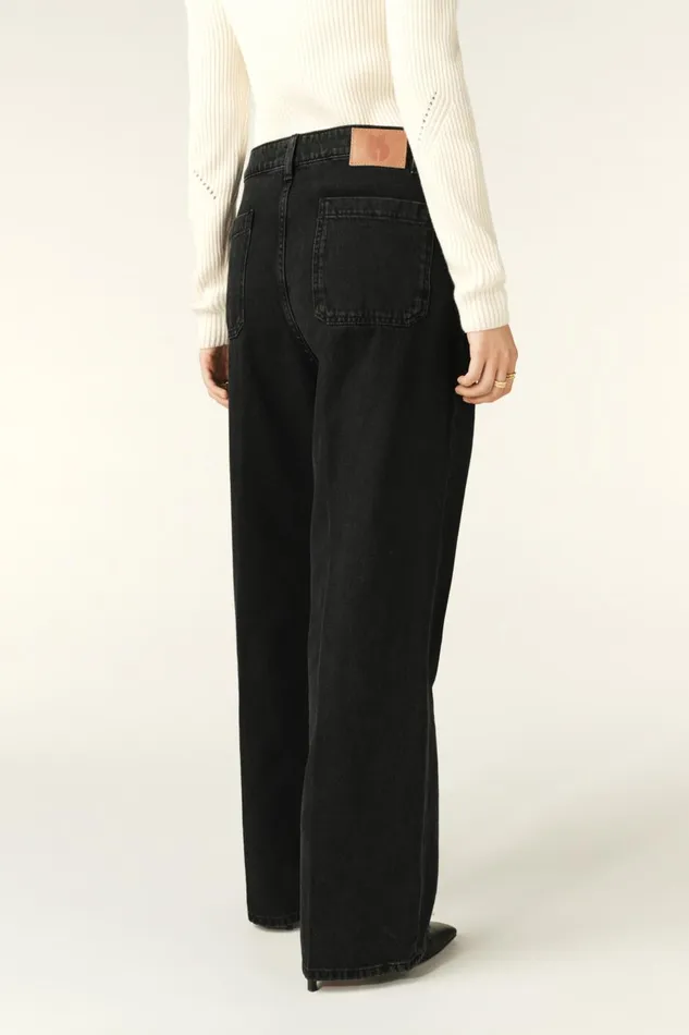 Women Pants and Jeans Baandsh WideLeg Pants Vocci Black