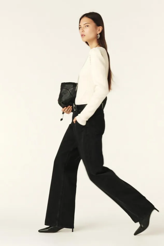 Women Pants and Jeans Baandsh WideLeg Pants Vocci Black