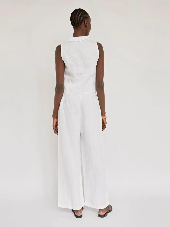 Women Pants The UNDONE Faithfull The Brand 8211 White El Toro Pants