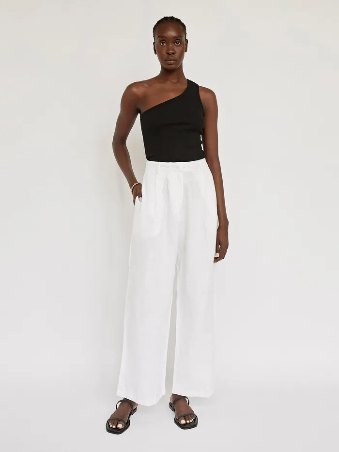 Women Pants The UNDONE Faithfull The Brand 8211 White El Toro Pants