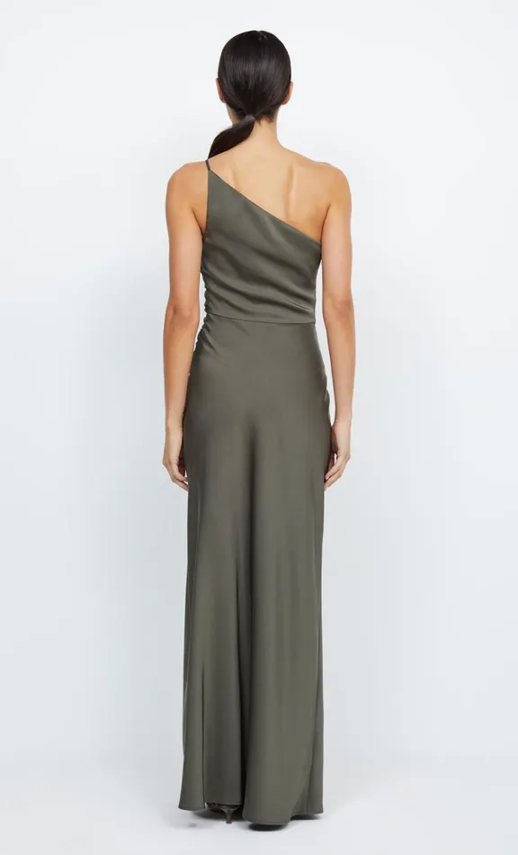 Women Prom Dresses Bec Bridge ETERNITY ASYM MAXI DRESS 8211 DARK WILLOW