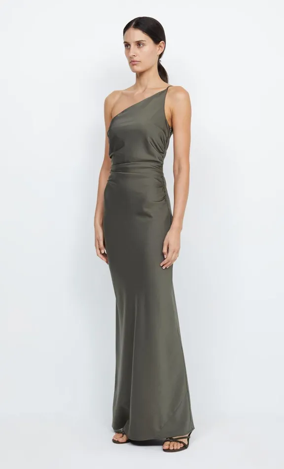 Women Prom Dresses Bec Bridge ETERNITY ASYM MAXI DRESS 8211 DARK WILLOW