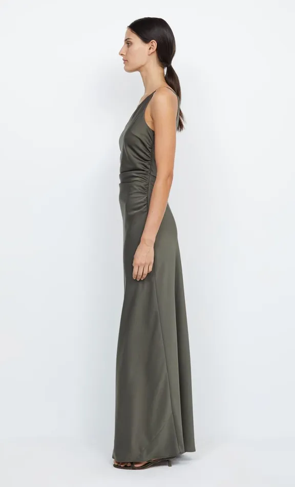 Women Prom Dresses Bec Bridge ETERNITY ASYM MAXI DRESS 8211 DARK WILLOW