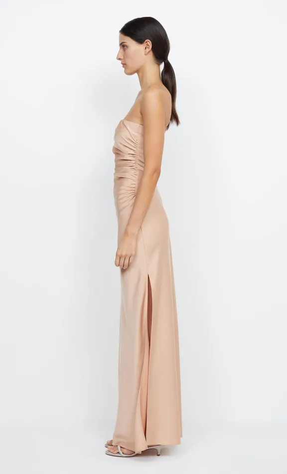 Women Prom Dresses Bec Bridge ETERNITY STRAPLESS MAXI 8211 ROSE GOLD