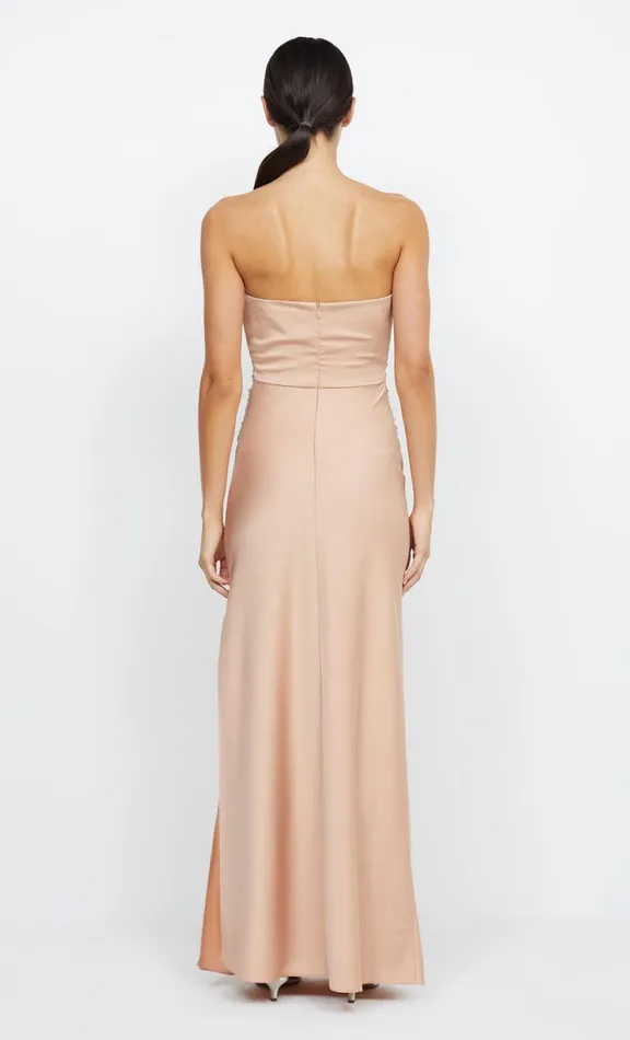 Women Prom Dresses Bec Bridge ETERNITY STRAPLESS MAXI 8211 ROSE GOLD