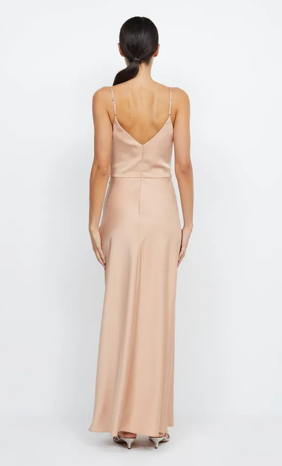 Women Prom Dresses Bec Bridge ETERNITY V MAXI DRESS 8211 ROSE GOLD