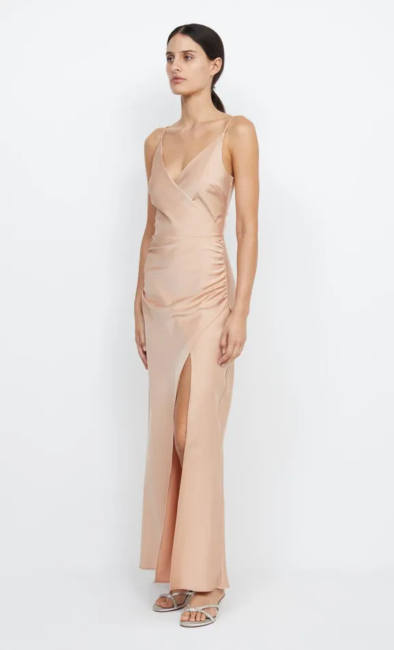 Women Prom Dresses Bec Bridge ETERNITY V MAXI DRESS 8211 ROSE GOLD