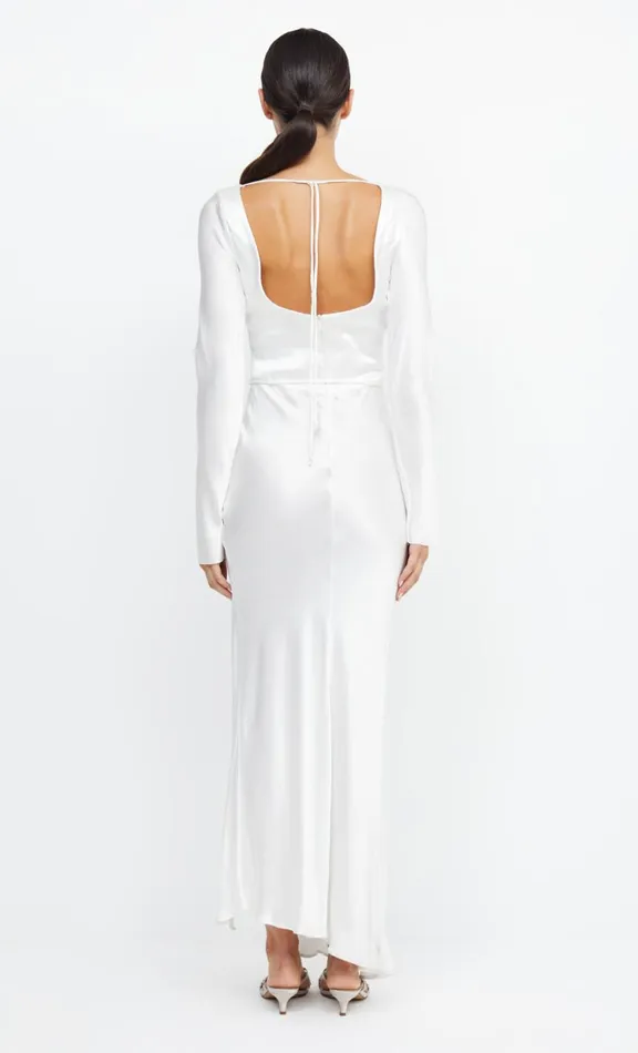 Women Prom Dresses Bec Bridge MOON DANCE LONG SLEEVE MAXI DRESS 8211 IVORY