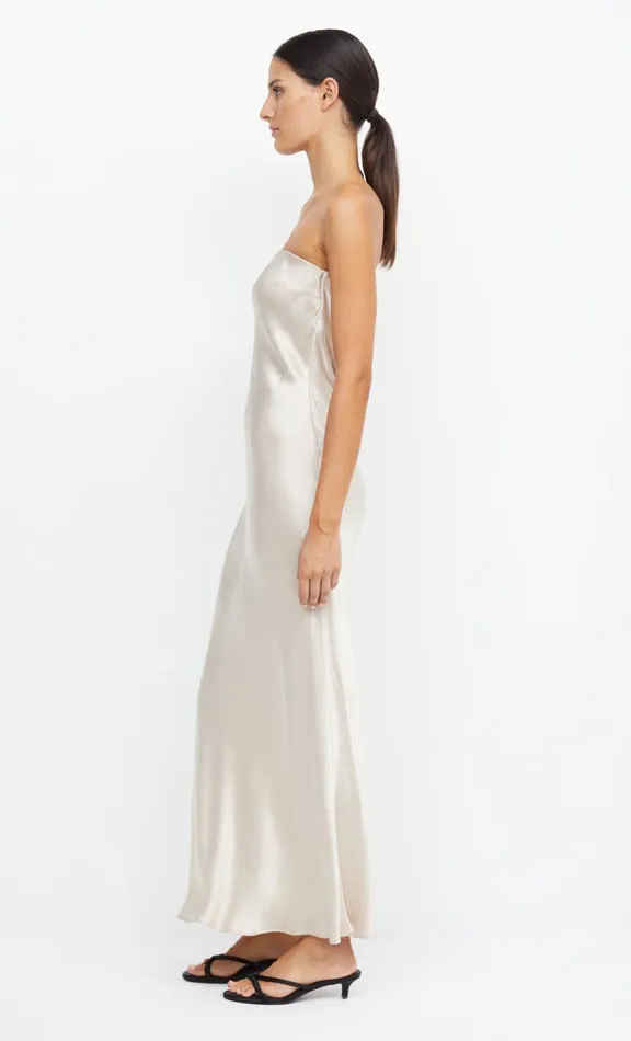 Women Prom Dresses Bec Bridge MOON DANCE STRAPLESS DRESS 8211 SAND