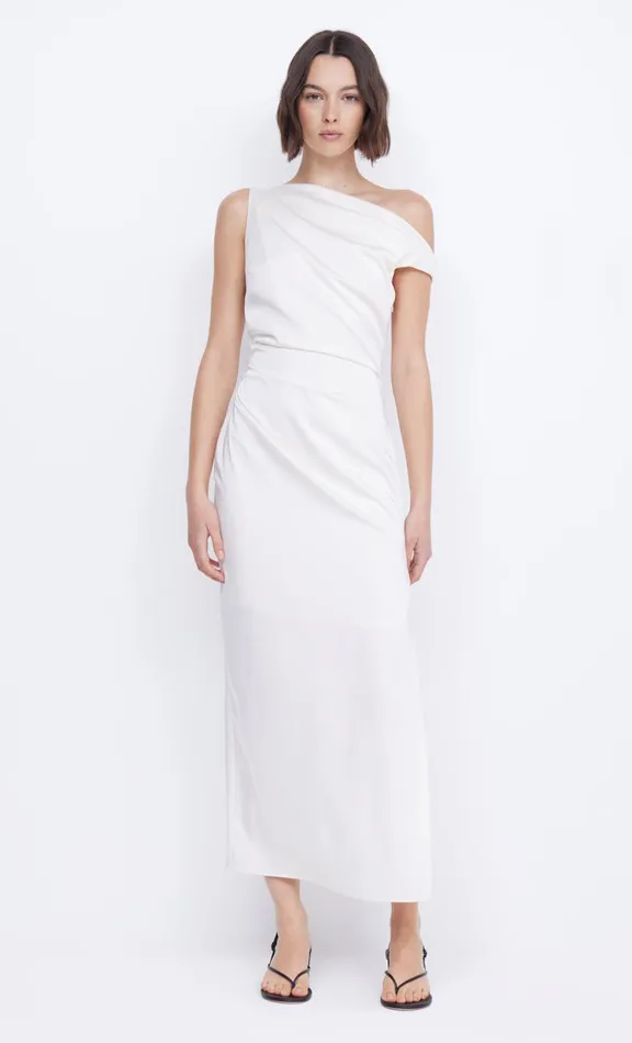 Women Prom Dresses Bec Bridge ROCHELLE ASYM MIDI DRESS 8211 CREAM