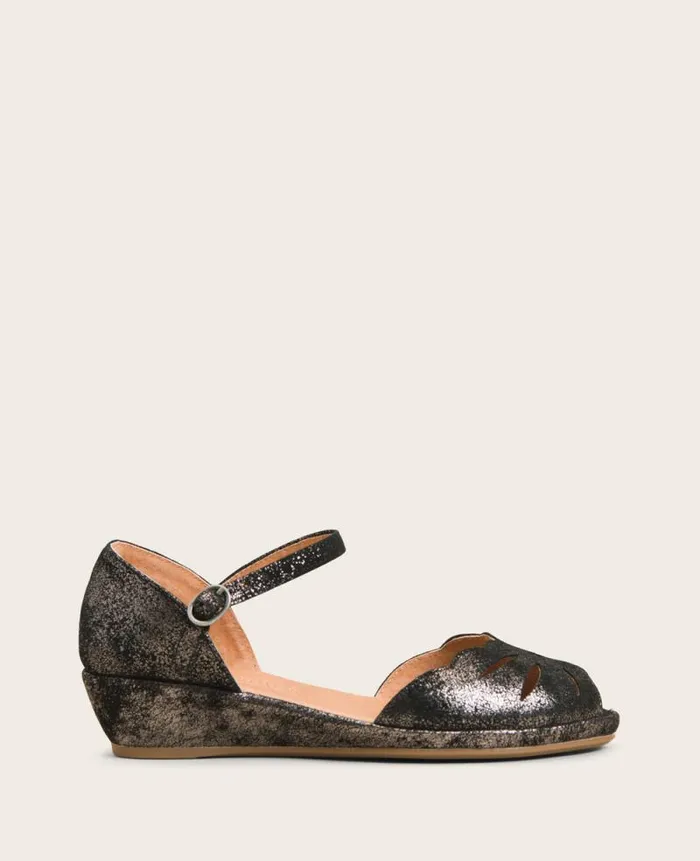 Women Sandals and Wedges Kenneth Cole GENTLE SOULS Lily Moon Ankle Strap Sandal Graphite Women Sandals and Wedges Kenneth Cole GENTLE SOULS Lily Moon Ankle Strap Sandal Graphite