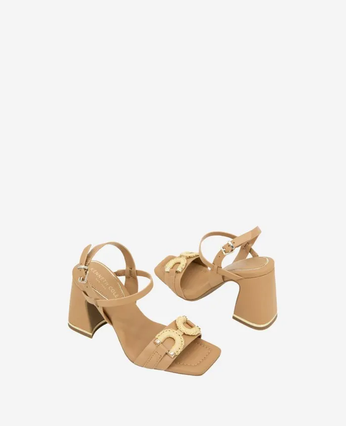 Women Sandals and Wedges Kenneth Cole Jessie Heeled Sandal Doe Women Sandals and Wedges Kenneth Cole Jessie Heeled Sandal Doe