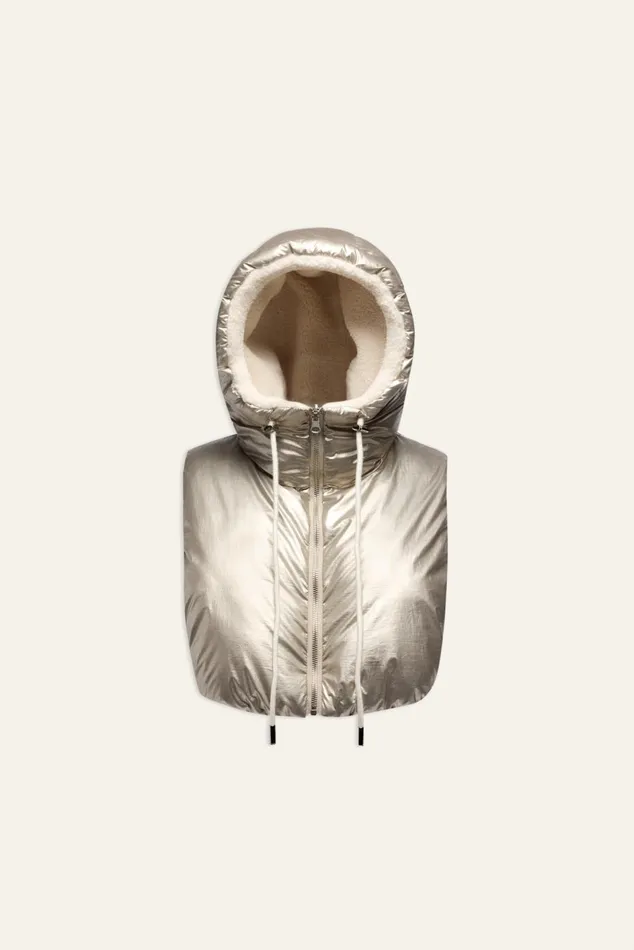 Women Scarves and Beanies Baandsh Fleece Hood Hyvan Black