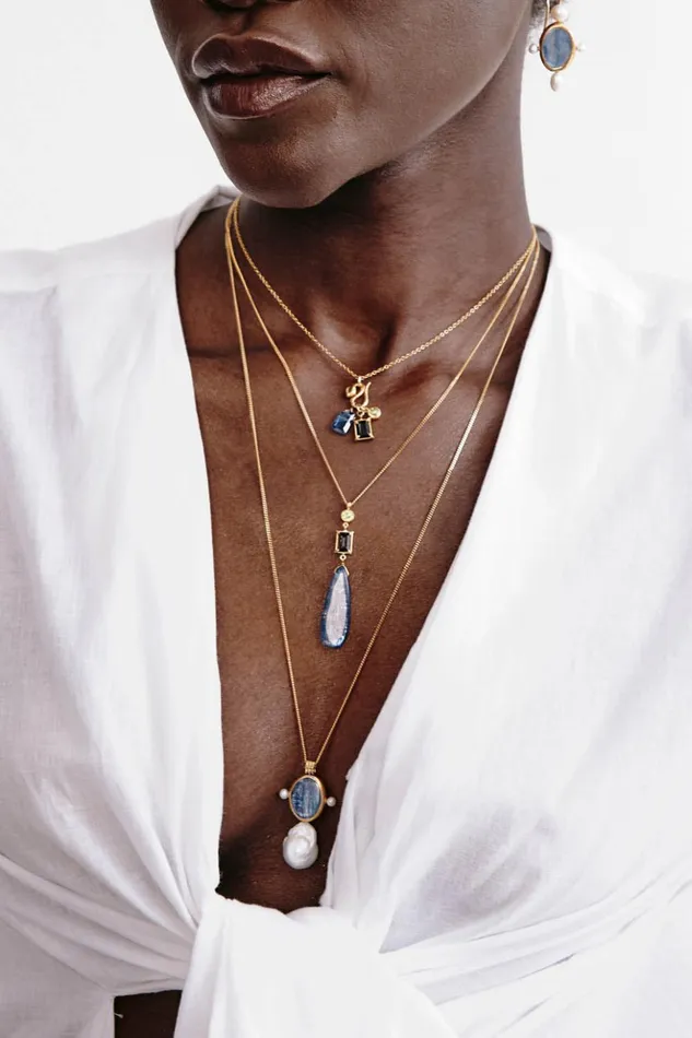 Women Seine Necklace Kyanite Mix Chan Luu Necklaces