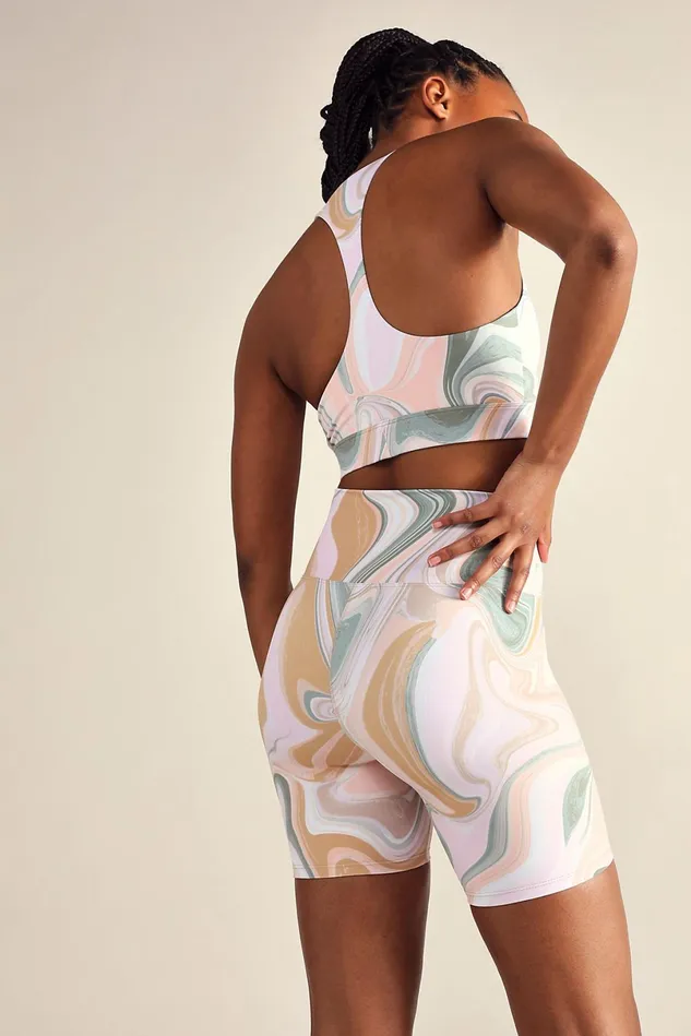 Women Shorts Free People Beach Riot Bike Shorts Marble