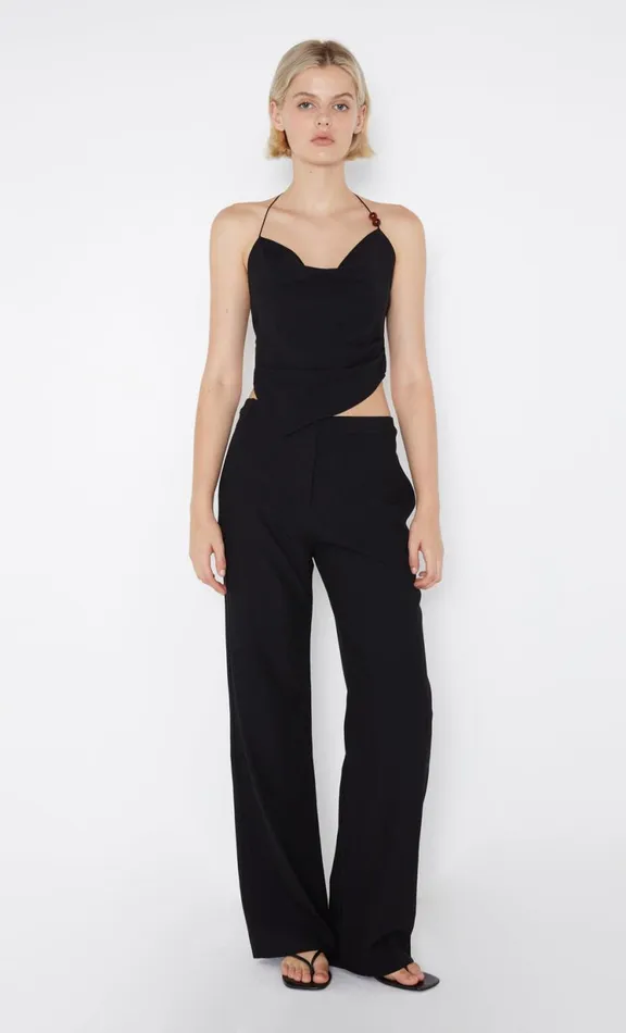 Women Shorts Pants Bec Bridge DESIREE STRAIGHT LEG PANT 8211 BLACK