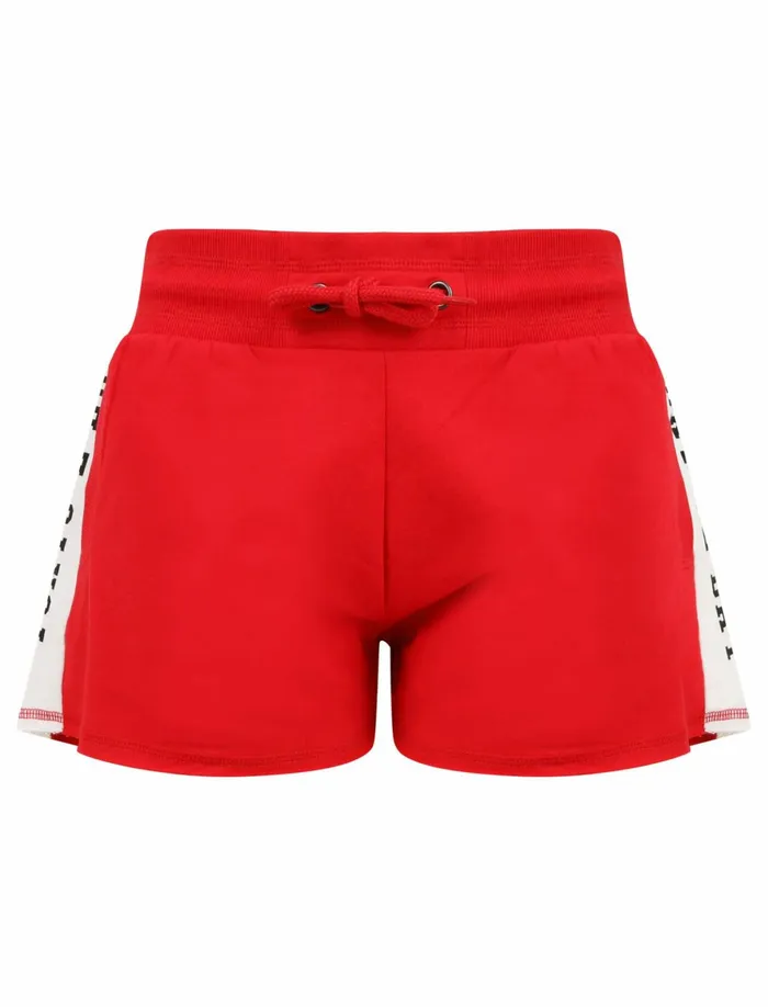 Women Shorts Tokyo Laundry Vallde Sweat Shorts With Printed Side Panels In Barberry 8211 Tokyo Laundry Red