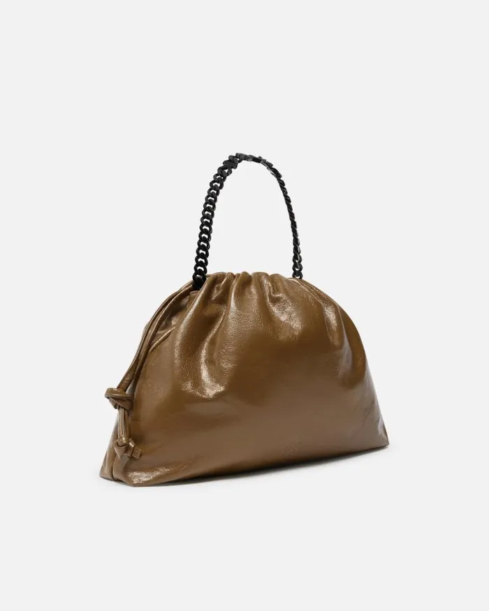 Women Shoulder Bags Pinko Naplak Leather Shoulder Bag With Chain Strap Plantationcolourblock Women Shoulder Bags Pinko Naplak Leather Shoulder Bag With Chain Strap Plantationcolourblock