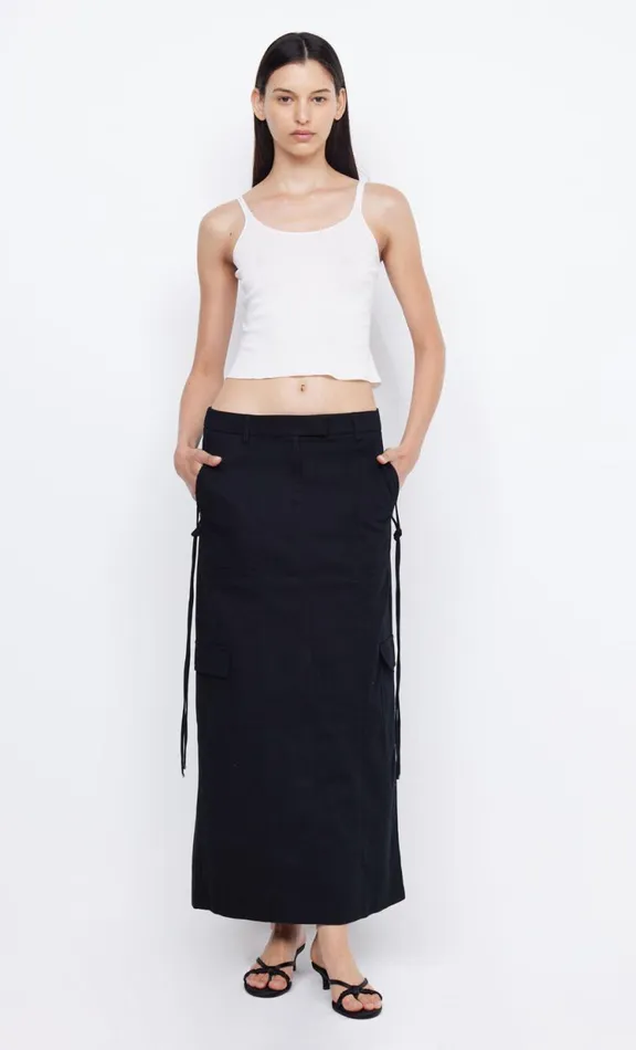 Women Skirts Bec Bridge RINA MAXI SKIRT 8211 BLACK