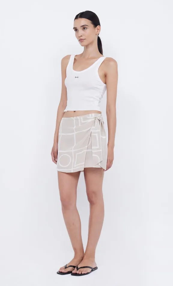 Women Skirts Bec Bridge SALMA WRAP MINI SKIRT 8211 CHECKERS