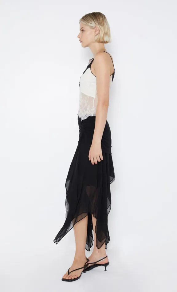 Women Sleeveless Bec Bridge ABRIELLE ASYM TANK 8211 TAUPEIVORY