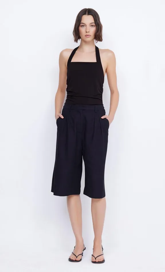 Women Sleeveless Bec Bridge BLANCHE HALTER TOP 8211 BLACK