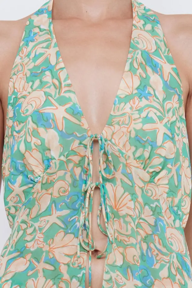 Women Sleeveless Bec Bridge OASIS HALTER TOP 8211 UNDER THE SEA