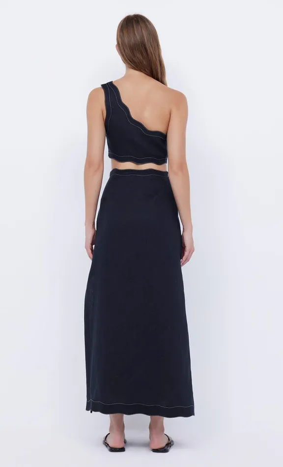 Women Sleeveless Bec Bridge TALLULAH ASYM CROP TOP 8211 BLACKBLACK