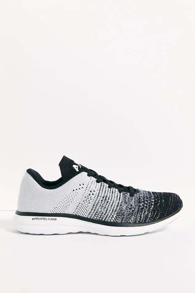 Women Sneakers Free People Techloom Pro Ombre Trainers Black Heather Grey White