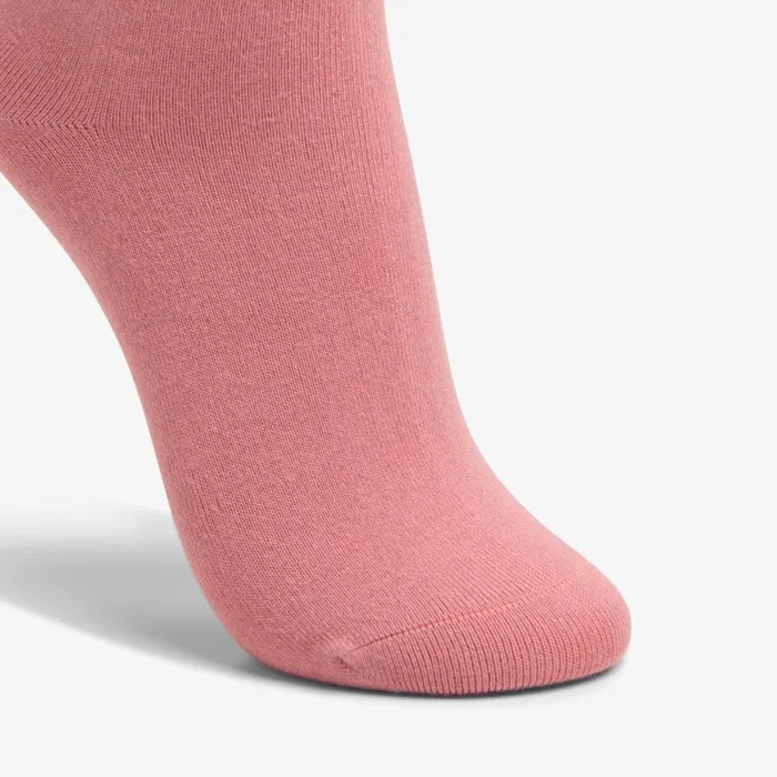 Women Solid Dress Crew Sock Salmon Clarks Socks