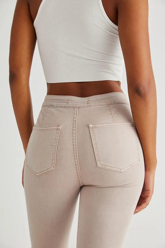 Women Statement Jeans Free People Just Float On Flare Jeans Dirty Lavender