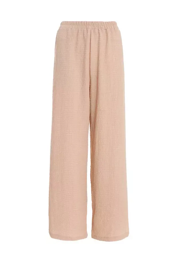 Women Stone High Waist Textured Palazzo Trousers Quiz Clothing Casual Clothing Women Stone High Waist Textured Palazzo Trousers Quiz Clothing Casual Clothing