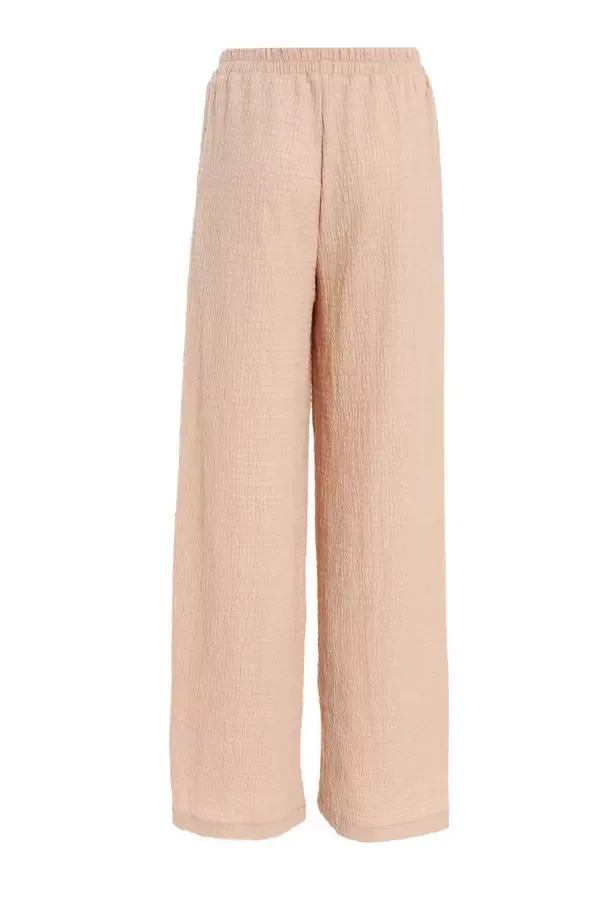 Women Stone High Waist Textured Palazzo Trousers Quiz Clothing Casual Clothing Women Stone High Waist Textured Palazzo Trousers Quiz Clothing Casual Clothing