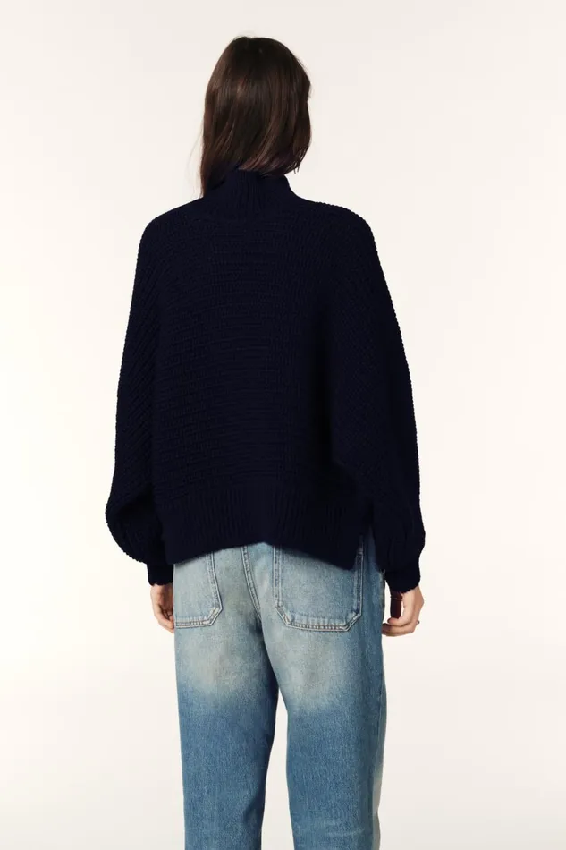 Women Sweaters and Cardigans Baandsh Cropped Sweater Ondie Blue