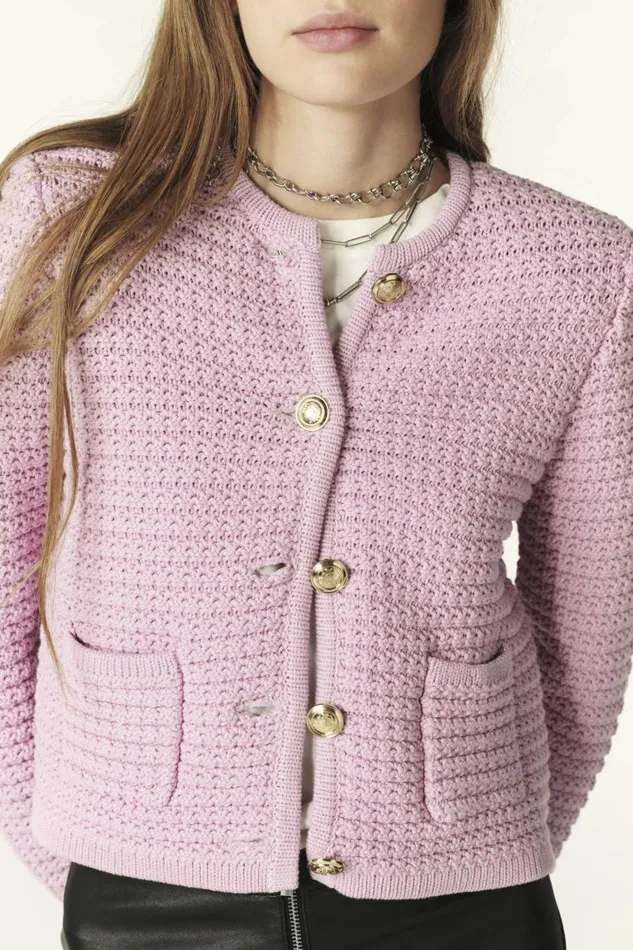 Women Sweaters and Cardigans Baandsh Decorative Knit Cardigan Gaspard Red