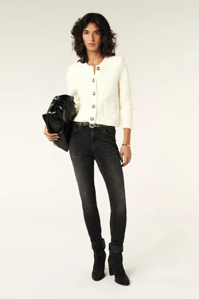 Women Sweaters and Cardigans Baandsh Decorative Knit Cardigan Gaspard Red