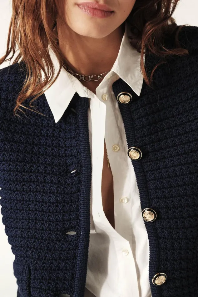 Women Sweaters and Cardigans Baandsh Decorative Knit Cardigan Gaspard Red