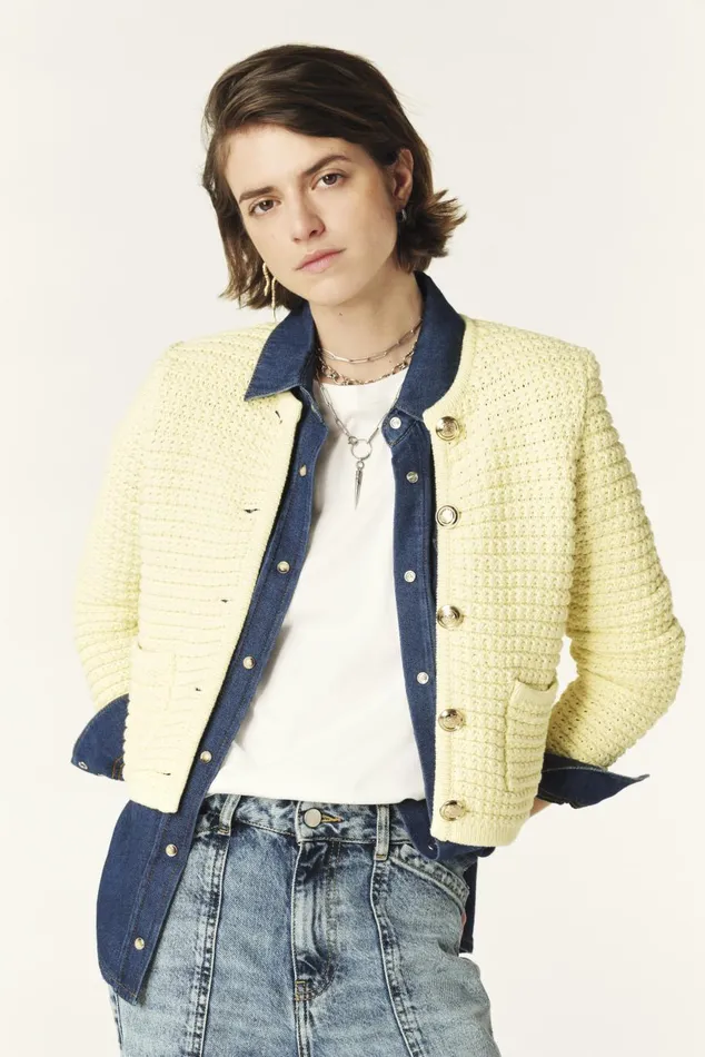 Women Sweaters and Cardigans Baandsh Decorative Knit Cardigan Gaspard Red