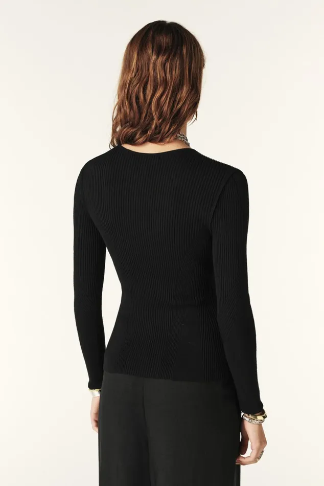 Women Sweaters and Cardigans Baandsh LongSleeve Sweater Pietra Black