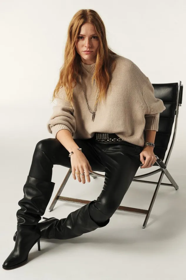 Women Sweaters and Cardigans Baandsh LongSleeve Sweater Yitt Beige