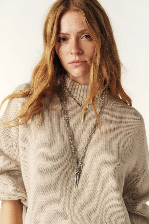 Women Sweaters and Cardigans Baandsh LongSleeve Sweater Yitt Beige