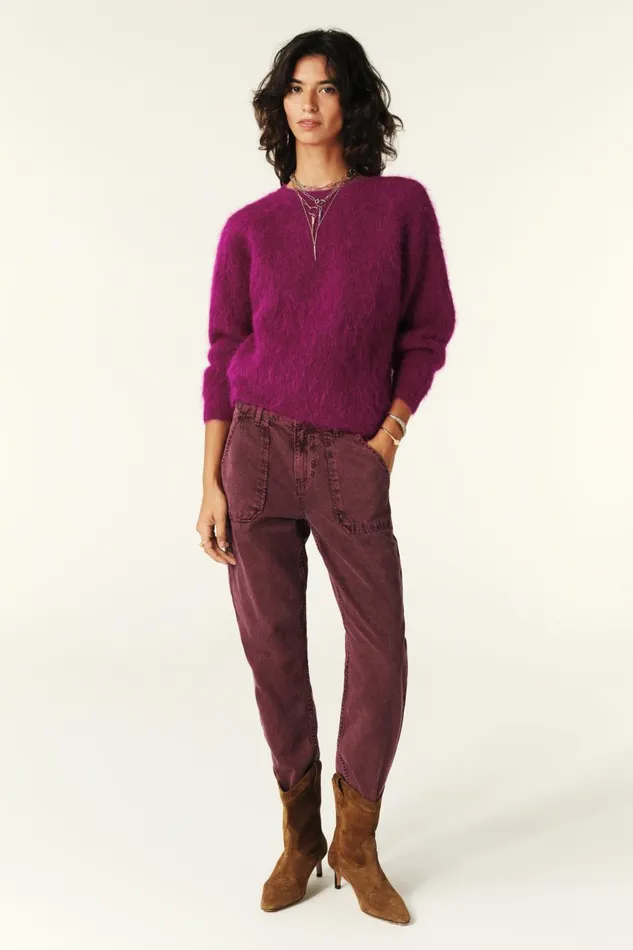 Women Sweaters and Cardigans Baandsh Twisted Back Sweater Fill Pink