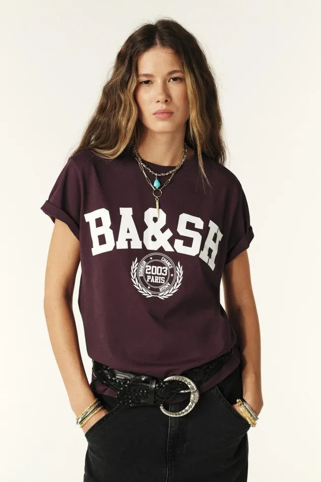 Women TShirts and Tank Tops Baandsh College Style TShirt Ioni OffWhite