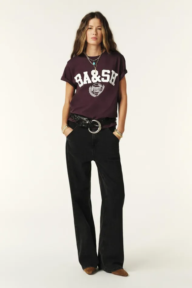 Women TShirts and Tank Tops Baandsh College Style TShirt Ioni OffWhite