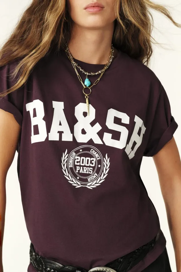 Women TShirts and Tank Tops Baandsh College Style TShirt Ioni OffWhite