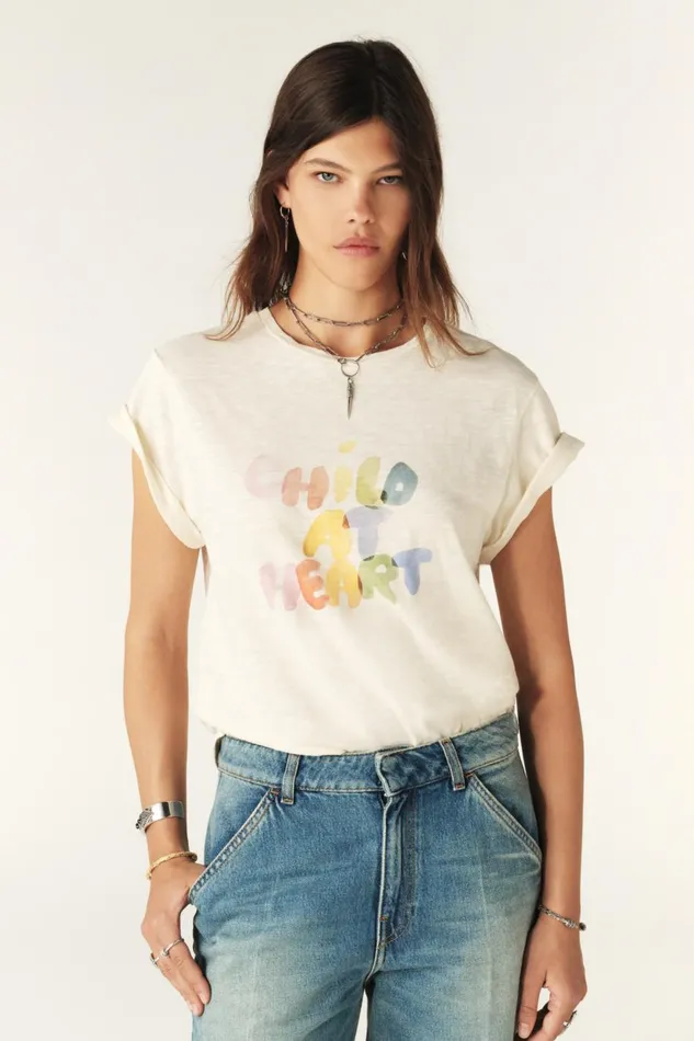 Women TShirts and Tank Tops Baandsh Vic TShirt OffWhite